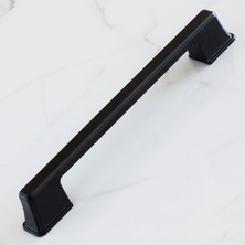 Velora BADEM10 Cemre Kulp 160 mm Siyah Metal Mutfak Mobilya Çekmece Mutfak Dolap Dolabı Kulpları Kapak Kulbu 16 cm