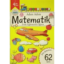Revzen Kitap Adım Adım Matematik 4 Yaş - Zeka Geliştiren 62 Soru
