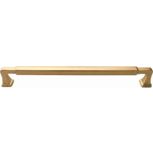 Velora Lüks Opil Çekmece Kulp Mat Sarı 192 mm 1 Adet Metal Mobilya Dolap Çekmece Mutfak Kapak Kulpu