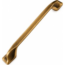 Velora Real Delta Antik Sarı 160 mm Avangart Dolap Çekmece Mobilya Kulpu Metal Kulp