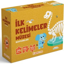Bi Kutu Oyun Ilk Kelimeler Müzesi - Hayvanlar (Ingilizce Destekli Kitap ve Yapboz Seti)