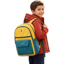 Velora U.s Polo Assn 26054-26055-26057-26058 Unisex Okul Sırt Çantası Öğrenci Günlük Seyahat Tatil Spor Yürüyüş Seyahat Gezi Kamp Günlük Sarı-Yeşil