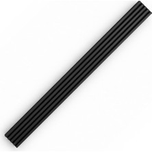 Velora Özen 394 Mat Siyah 224 mm Çizgili Metal Mobilya Dolap Çekmece Kulp 16 cm Dolap Mobilya Kulbu Kulp