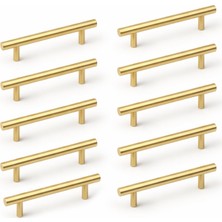 Velora 10 Adet Alteta (160 Mm) Soft Altın Metal Mobilya Mutfak Dolap Çekmece Dolabı Kulbu Kulpu Kulpları