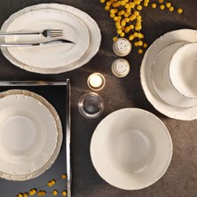 Velora Aryıldız Romance Silver 6 Kişilik 30 Parça Yemek Takımı