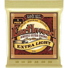 Velora Ernie Ball Akustik Gitar Telleri - Extra Light 80/20 Bronze, 10-50 Tel Kalınlığı