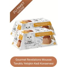 Velora Revelations Mousse Tavuklu Sosla Kaplı Kedi Ödülü, 2X57 gr