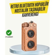 Gees Global Klasik Görünümlü Bluetooth Hoparlör 360 Derece Stereo ve Radyo