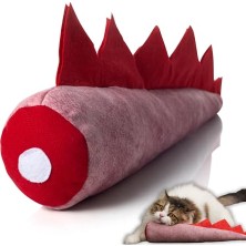 Velora Pawdaz Matatabi - Dıno (40X12CM) Bol Sesli, Bol Kokulu Kedi Oyuncağı (Pembe)
