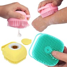 Velora Enfein Profesyonel (80ML) Hazneli Banyo Kesesi Her Eve Lazım Masaj Fonksiyonlu Tüm Ciltler Için Banyo Lifi Kese Sırt Kesesi Hazneli Silikon Lif (Pembe)