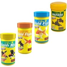 Velora Japon Balığı Yemi ve Dip Balığı Yem Seti, Gold Flake, Gold Fish Granulat, Wafers Chips          [enerji Sınıfı A+]