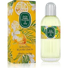 Velora Eyüp Sabri Tuncer Limon Kolonyasi 200 ml Silindir Cam Şişe 1 Paket (1 x 200 Ml)
