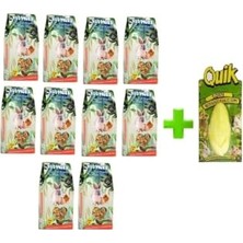 Velora Vitaminli Kemirgen Hamster Guinea Pig Tavşan Yemi 700GR x 10'lu Set, Quik Kalsiyum Mısır Hediyeli