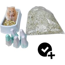 Velora Gonzales - Suriye Hamster Gibi Turler Için Tuvalet Kabi - Kum - Meyveli Kemirmeler Seti