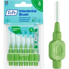 Velora Tepe Arayüz Fırçası, Orijinal, Yeşil, 0.8mm/ıso 5, 6 Adet