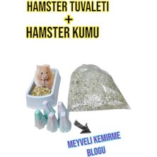 Velora Hamster Tuvaleti - Kumu -Meyveli Hamster Kemirme Taslari