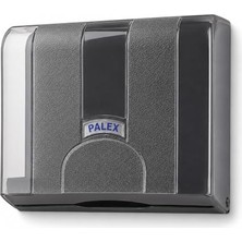 Velora Alper Banyo Z-Fold Kağıt Havlu Dispenseri, Füme Plastik Duvara Monte Z Katlı Kağıt Havlu Aparatı, Banyo Ofis Wc ve Ortak Kullanım Alanları Için Hijyenik Kağıt Havluluk 25 x 21 x 10 cm