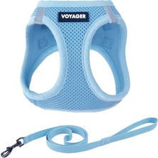Velora Voyager Step-In Air Köpek Koşum Takımı -  Küçük ve Orta Ölçekli Köpekler Için Yelek Koşumunda Tüm Hava Mesh Basamağı - Koşum Takımı (Bebek Mavisi), Xx-Small, 207-BBW-XXS