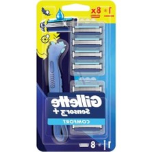 Esplendor Gillette Sensor3+ Comfort 8'li Yedek Bıçağı Başlıklı Tıraş Makinesi
