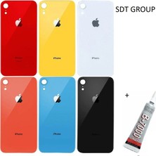 Vintessy Vıntessy iPhone Xr Uyumlu Arka Batarya Pil Kapağı Siyah (B7000 15 ml Yapıştırıcı) BZS01