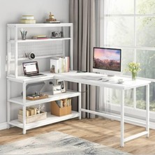 Velora 8914 160 cm Oyuncu Masası Çalışma Masası Bilgisayar Masası Ders Laptop Beyaz