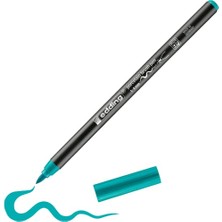 Velora Edding 4200 Fırça Uçlu Porselen Kalemi - Turkuaz - 1 Kalem - Fırça Ucu 1-4 mm