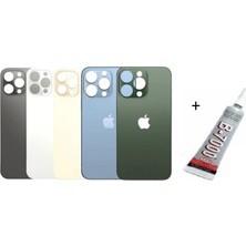 Vintessy Vıntessy iPhone 13 Pro Max Uyumlu Arka Batarya Pil Kapağı Yeşil (B7000 15 ml Yapıştırıcı) BZS01