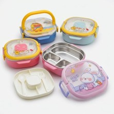 Esplendor 3 Bölmeli Paslanmaz Çelik Yemek Kabı, 700 Ml, Kilitli Lunch Box