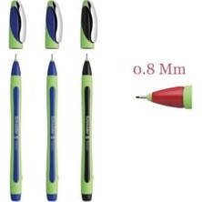 Velora Xpress 0.8 mm Fiber Uçlu Kalem, Mavi, 3 Adet
