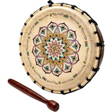 Esplendor 22 cm Motifli Orta Boy Şaman Davulu, Mandala Desenli