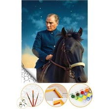 Esplendor 40X50 cm Numaralı Tuval Seti, Boya ve Fırça Dahil