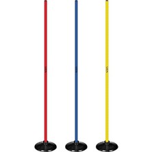 Velora Avessa Scucs 1152 Kauçuk Tabanlı Slalom Çubuğu, Tek Ebat, KRL-1152-3LÜ, Çok Renkli