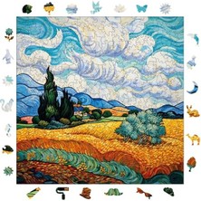 Esplendor Ahşap Yapboz - Van Gogh Buğday Tarlası Reprodüksiyonu, 353 Parça