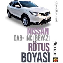 Velora Nissan Qashqai Inci Beyaz Otomobil Çizik Giderici Rötüş Boyası 20+20ML Çift Şişe, Qab-Qashqaiff