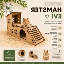 Esplendor Iki Katlı Ahşap Hamster Evi ve Oyun Tüneli, Demonte Model
