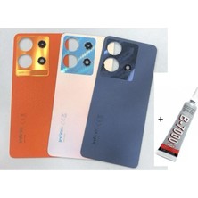 Soi Home Infinix Note 30 Uyumlu Arka Batarya Pil Kapağı Mavi (B7000 15 ml Yapıştırıcı) Soı