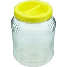 Esplendor Kapaklı Şeffaf Turşu Bidonu, 2 Litre Kapasite