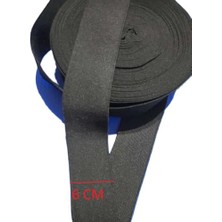 Velora Imrenaksesuar Bel Paça ve Don Lastiği Yassı Geniş Lastik 4cm,5cm,6cm,7 Cm,8cm,9cm 1 Paket 5 Metre (Siyah, 6cm)