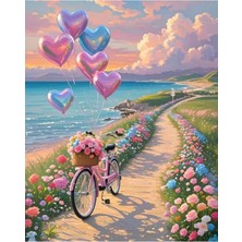 Esplendor 40X50CM Sayılarla Boyama Seti, Numaralı Tuval ve Fırça