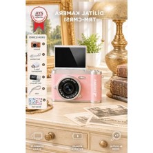 Esplendor Pembe Flip Ekranlı Mini Dijital Retro Kamera