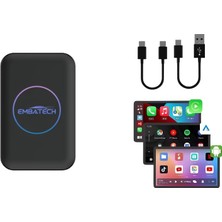Velora Carplay Ai Box 4GB+32GB Youtube,netflix,google Play & Kablosuz Carplay&android Auto- Android 14