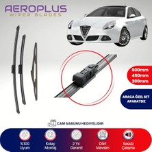 Velora Alfa Romeo Giulietta ile Uyumlu 2010-2020 Ön Arka Muz Silecek Takımı