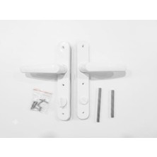 Esplendor Pvc Pimapen Banyo Wc Kapı Kolu Takımı, Beyaz Renkli, 1 Adet
