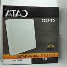 Esplendor 25W Sıva Üstü Kare LED Armatür, Beyaz Işık