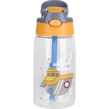 Esplendor 480 ml Sızdırmaz Flip Pipetli Çocuk Su Şişesi, Taşıma Saplı