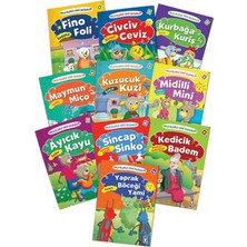 Timaş Gülce Çocuk Hikayelerle Dini Değerler Set (10 Kitap Takım)