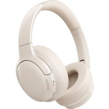 TeknoKapsül Bass BH1LITE Enc 80 Saat Çalma Süresi Bt:6.0 Kablosuz Kulak Üstü Kulaklık Bej