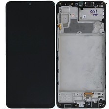 Marka Kolik Samsung M32 SM-M325 Uyumlu Çıtalı Dokunmatik Ekran OLED (Siyah)