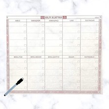 Esplendor Kendiliğinden Yapışkanlı Haftalık Planlayıcı, 40-50 cm Boyutlarında