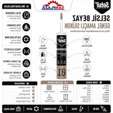 Esplendor 280 gr Genel Amaçlı Beyaz Silikon, Cam ve Pvc Için Sızdırmazlık